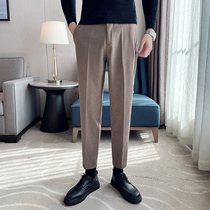 Spring and autumn season Maos pants Mens Han version trendy with small leggings and straight pants for men and pants for mens pants