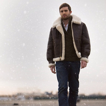 American Cockpit basic B3 Z2102W bomber fur one-piece warm jacket spot