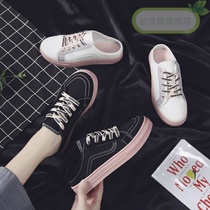 Plus size womens shoes 41 fat feet fat wide summer cloth shoes 40 flat breathable heelless board shoes 42 large 43 Half Drag