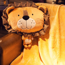 Car folding pillow small quilt dual-use convenient car car pillow cartoon practical multi-functional summer cool quilt