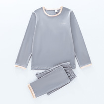 Children Warm Underwear Suit Round Collar Catch Suede Boy Big Boys Home Conserved Winter Autumn Clothes Autumn Pants Girl Sleepwear