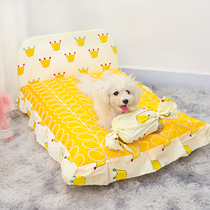 Net Red Dog Kennel Teddy small dog pet bed four seasons universal cat bed removable and washable dog mat dog bed summer
