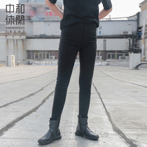 Zhonghe casual women pants winter denim leggings stretch pants plus velvet padded padded trousers skinny CDPC4003