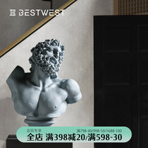 BEST WEST Laocoon figure sculpture art ornaments model room room soft decoration light luxury style