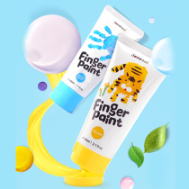 Melo childrens painting Yan can wash finger painting paint childrens painting pigment kindergarten washing suit