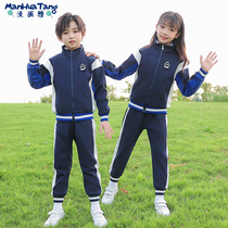 School clothing kit for elementary school students three-piece first-year children's sports clothing kindergarten costume spring and autumn clothing