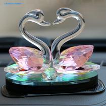 Creative romantic diamond balloon Crystal Car Girl ornaments aromatherapy interior jewelry Crystal Swan car perfume seat