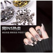 Medecor mix mix with shake-tone mesh red with flat bottom Alien drill PY dark black treasure box nail gold mine gold