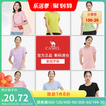 Camel Sports Casual T-Shirt Woman Summer New Comfort Breathable Fashion Minima Outdoor Casual Womens T-shirt Tide