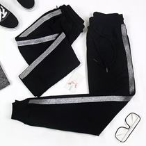 Large size sports pants women pants 200 Jin fat mm summer 2021 new womens fat sister spring and autumn ankle-length pants tide