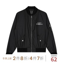 GXG Men Black Baseball Suit Jacket Coat Men Tide# GA121828E