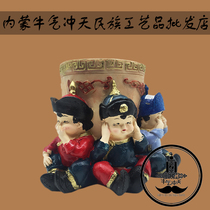 Inner Mongolia Featured Pen Holder Creative Resin Nowa Pen Holder Tourist Souvenir Handmade Engraving Handicraft Boutique