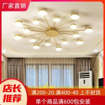 Nordic atmospheric light luxury living room ceiling lamp led post-modern simple creative personality Art restaurant bedroom lamps