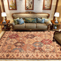 European and American style retro imitation wool rug Living room sofa tea table blanket Book room Bedroom Balcony Bedside Blanket Washable