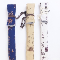 Flute Xiao Bag Horizontal Flute Cloth Cover Musical Instrument Bag Calligraphy Figure Fugu Thickened containing 100 cm large G lengthened