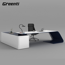 Boss desk President desk Simple modern fashion Creative manager desk Business office furniture Paint large desk