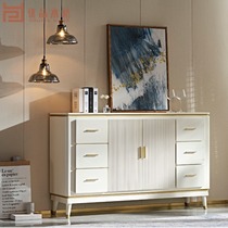 Light luxury wooden cabinet minimalist modern art decoration cabinet living room containing storage cabinet shoe cabinet
