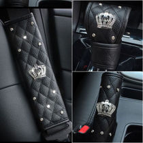 Car seat belt Crown shoulder cover Car seat belt protective cover Diamond-encrusted car seat belt handbrake gear