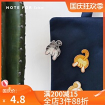 Letters lover embroidery sticker Butt Twisted Cat and dog cute egg Wood dog Corky beauty short orange cat sticker