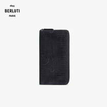 Berluti luxury goods Itauba Scritto classic pattern men long zipper wallet