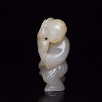 Hetian jade old material boy-A8416
