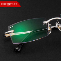 Pure titanium 18K gold business glasses frame ultra-light silver frame with anti-radiation goggles myopia eyes finished tide