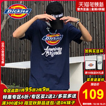 Dickies short sleeve mens trendy brand T-shirt trendy lovers round neck loose 21 summer new print half sleeve B