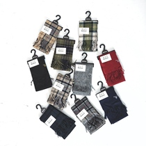 Full color to spot British Barbour lamb wool retro English Plaid spring and autumn solid color scarf shawl dual use