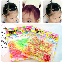 Childrens hair accessories child tie-up disposable small circle girl Hairband bag color head rope