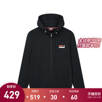 FILA Phila Fiele official mens coat 2021 autumn new fashion casual knit sports top hooded jacket