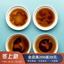 Creative personality Japanese small dish dip plate household plate ceramic seasoning taste plate sauce dish cute soy sauce dish