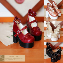 DO spot bjd womens baby shoes sd10 13 leather shoes dd3 points 4 points mdd lace buckle high heels four points