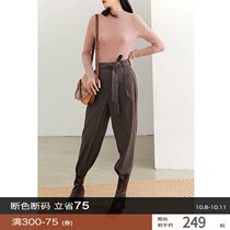 Rui time Spring and Autumn neutral aesthetics urban sense high-end gauze shirt old pants suit Q