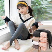 Children with extra thick winter pantyhose northern winter girl thickened underpants baby step on heating pants