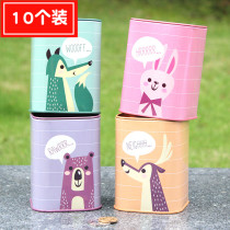 Creative Gifts Children Deposit Money Pot Kindergarten Money Pot Elementary School Students Prizes Cartoon Iron Savings Pot School Opening Gifts