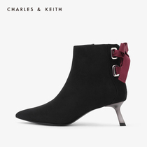 CHARLESKEITH Spring Female Boots CK1-90360295 Flanks and Ankle Thin High and Short Boots