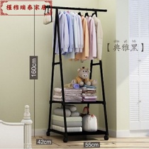 ^Rod type drying can be iron shelf simple hanger household assembly floor office dry vertical jacket clothes