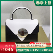 Dissona di sanna 2020 spring summer new womens bag genuine leather square single shoulder inclined satchel 8172A71801M03