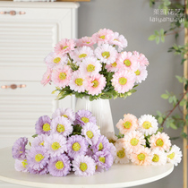 Gerbera fake flower simulation bouquet wedding home living room floor decoration dried flower fake flower silk flower bottle flower arrangement