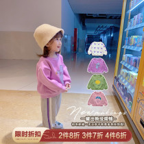 Hong Kong girl girl sweater 2021 New Baby foreign spring dress children Korean cartoon kindergarten coat