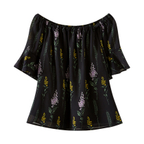 Metersbonwe short-sleeved shirt womens summer new comfortable sweet top loose 225867