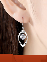 Pure Silver Earrings Lady Earrings Insert Schulo Zircons 2021 New wave minimalist Temperament Ear Ornaments A