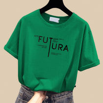 Pure cotton new summer short-sleeved female ins wind top 2020 Korean version of the student simple T-shirt loose harajuku wind T-shirt