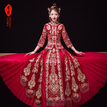 Xiuhe clothing bride 2020 new wedding Chinese wedding dress ancient wedding dress wedding dress toast toast Chinese wind and clothing women