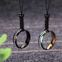 Titanium steel mobile phone lanyard hanging ring Womens short personality creative chain hanging hand high face value hanging buckle Hand-made pendant hanging fashion rhinestone metal couple ring tide