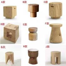 Nordic log tree stool coffee table solid wood simple pine wood pier tree bench creative designer with a few corners