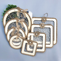 Kindergarten Huanchuang decorative materials Forest round hemp rope hollow mesh pendant pendant Wall wall decoration homemade creativity