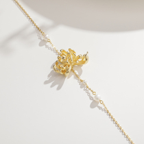HeyJewel clothes and kinder line people light as the Chrysanthemum Series 925 Silver Gilded Chrysanthemum Pearl Bracelet