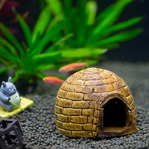 Ceramic tree hole fish tank decoration Aquarium landscaping aquarium house shrimp tank Aquarium fish shrimp nest decoration