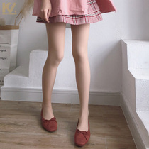 Light Leg God Instrumental Lady Autumn Winter Style Fake overdraft Naked Flesh with Pants Silk Stockings Skin Warm Plus Suede Meat Color Beating Underpants Woman